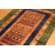 5 X 8 Ft. Persian Rug, Vegetable Dyed green Background Gabbeh Design 