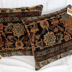 Pair of 19th Century Persian Sarouk Pillows