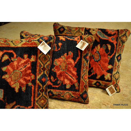 Handmade Antique Persian Mahal Pillow