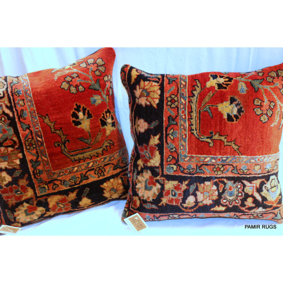 Antique Sarouk Pillows