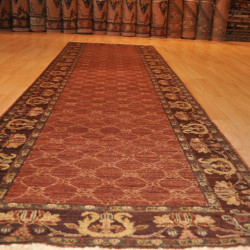 Fine Quality 8 Foot Long Persian Rug, Red Brick Color Rug, 