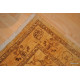 11 Foot Long Hall Runner Beige, Gold Background Light Color Muted Rug.