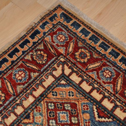 4' x 9' Handmade Caucasian Kazak Design Chobi Afghan Rug 4x9 ft.