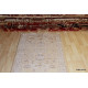 Veru Muted Soft Color Beige background Handmade Hall Runner 12'5" Long