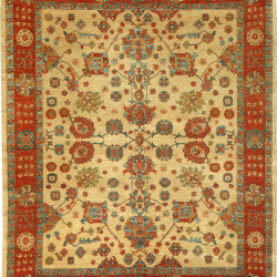 Persian Mahal, Elegant 8' X 10'Fine Vegetable Dye Chobi Rug