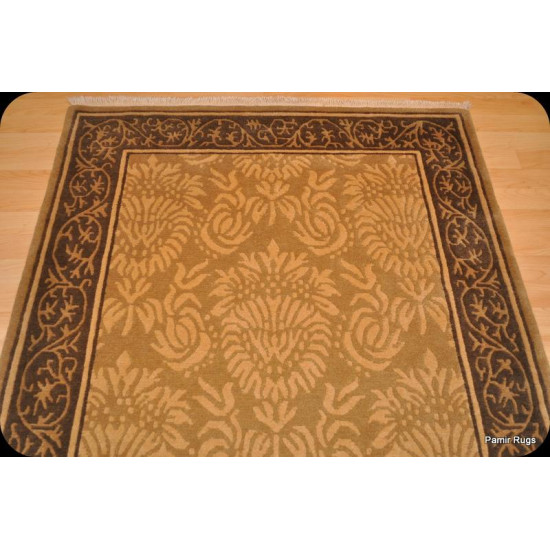 Tibetan Beige Handmade Carpet 4X6 ft. Woo, rug 