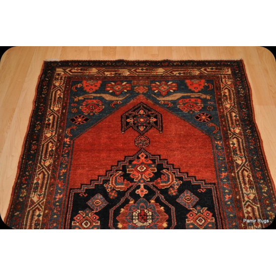 Antique Persian Bakhtiar Rug 3' X 6' Vintage Tribal Rug