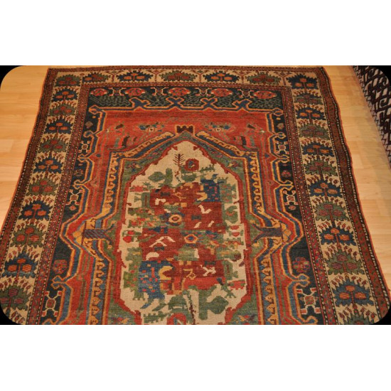 5' X 7' Vintage Persian Bakhtiari Rug