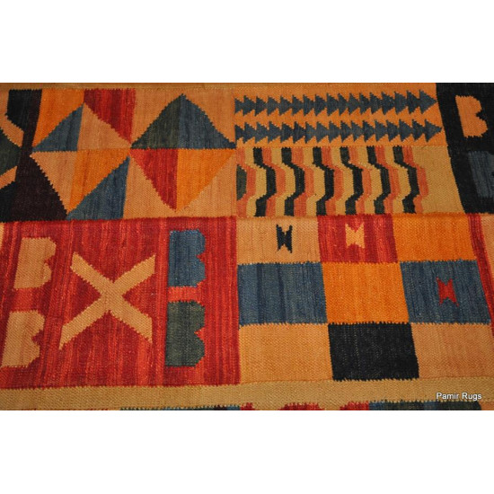 High End Southwestern Design Colorful Kilim Hand-woven