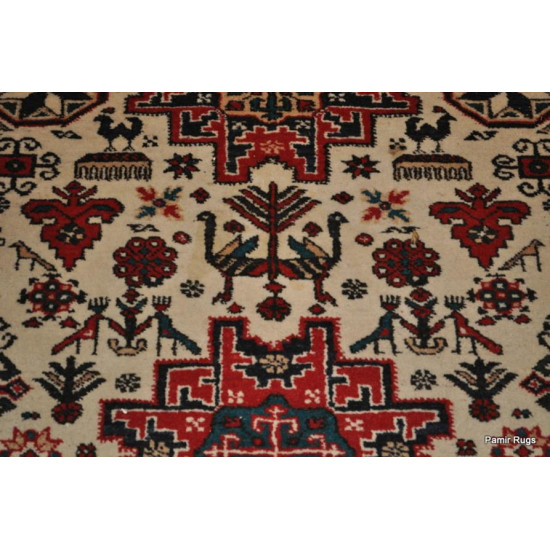 Caucasian design 9' x 5' 6" Antique Persian Ardabil authentic1930