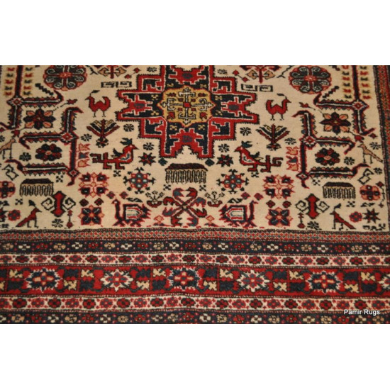 Caucasian design 9' x 5' 6" Antique Persian Ardabil authentic1930
