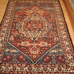 Antique Persian Bakhtiar  Rug