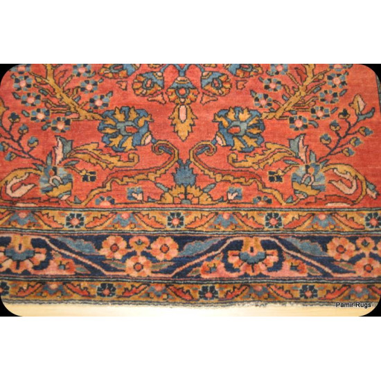 Antique Persian Lilihan Sarouk Design Rug 5'5" X 6'