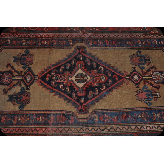 4' X 6' Handmade Antique Hamadan Rug