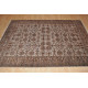 Brown Rug, Handmade Khotan Design, Beige & Brown Wool Carpet.