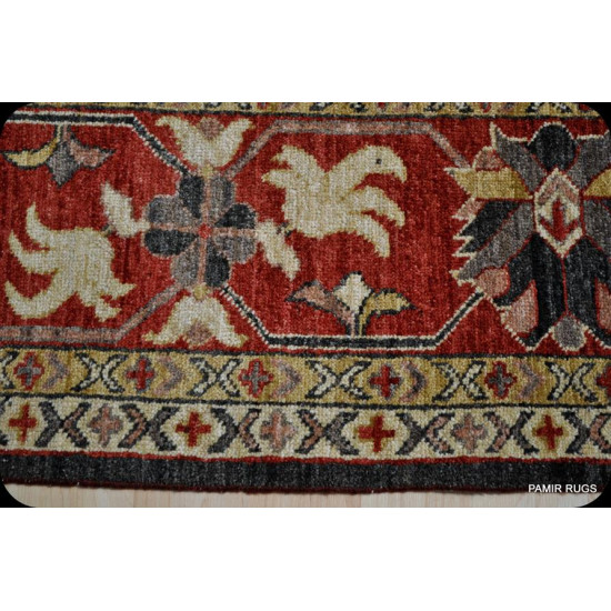 Elegant Charcoal Black Fine Handmade Persian Chobi Rug