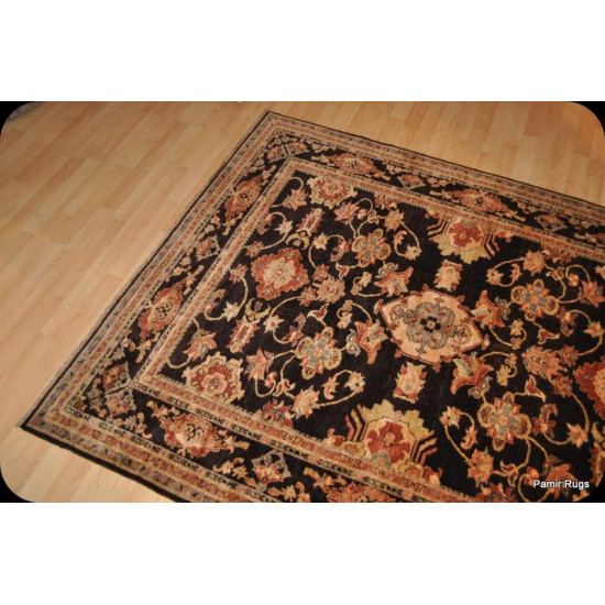 Elegant Chocolate Brown Handmade Persian Rug