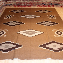 Indian Navajo Design Blanket Handmade 6'6" x 9'6" Wool Rug 