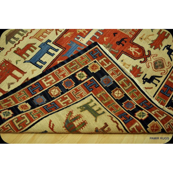 Sumak Kilim Rug Southwestern style with Animal Motives Rug  