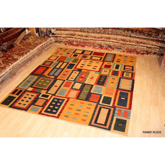 Southwester Style Hacienda 8' X 10' Handmade Kilim Rug
