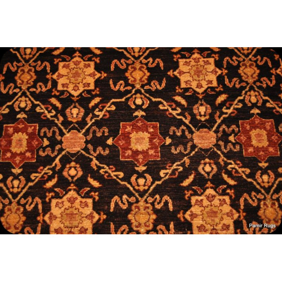 8' X 10' Elegant Brown Persian Handmade Rug