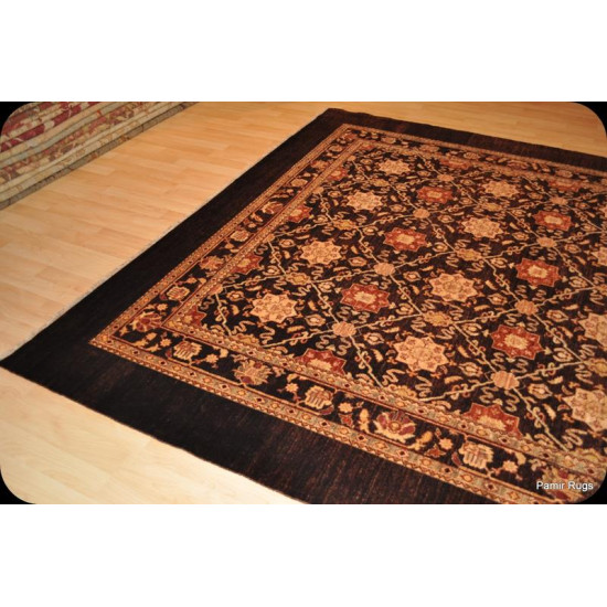 8' X 10' Elegant Brown Persian Handmade Rug