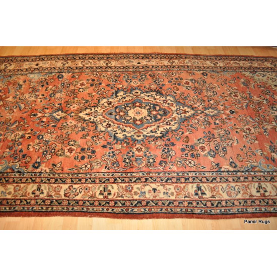Wide Hall Runner Persian Rug Bakhtyari 5' X 11' Handmade Oriental.