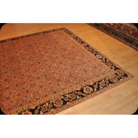 8' X 10' Fine Quality Handmade Brown & Copper Color Rug 