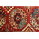 8' x 9' Turkmen Ersari Rug 100% Wool Elephant Foot Design Jewel Colors 