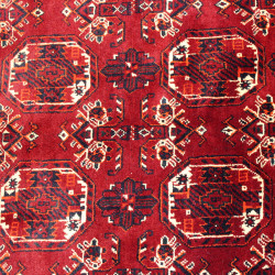 Handmade Hand-knotted Wool Turkmen Rug