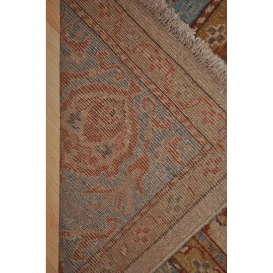 8' X 11' Authentic Persian Mahal Sultanabad Rug Light Blue & Beige