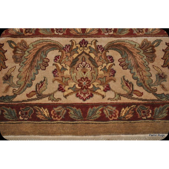 Elegant Light Brown handmade Persian 9' X 12' Carpet 