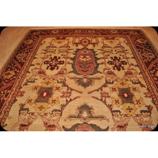 Elegant Handmade Persian Rug 9' X 12' Persian Heriz Design 
