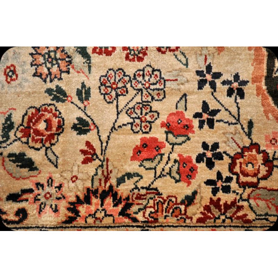 9' X 12' Persian Kashan Design Silk Rug
