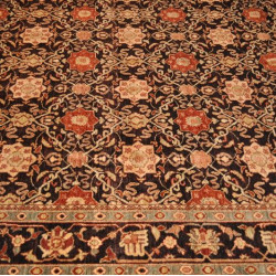9x11 Ft. Handmade Vegetable Dyed Brown rug| from Elegant Oriental Rug 