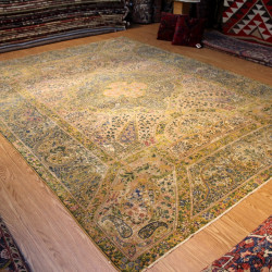 Last Quarter of 19TH CENTURY Antique Persian Lavor Kirman 9'X12' MUSUEM PIECE Kerman 