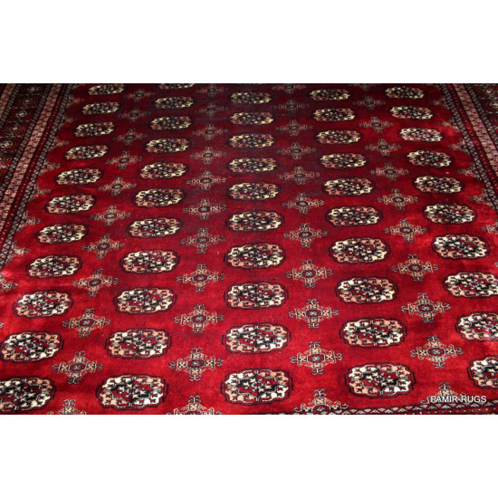 Chery Red  Hand Knotted Turkmen or Turkoman  Area Rug